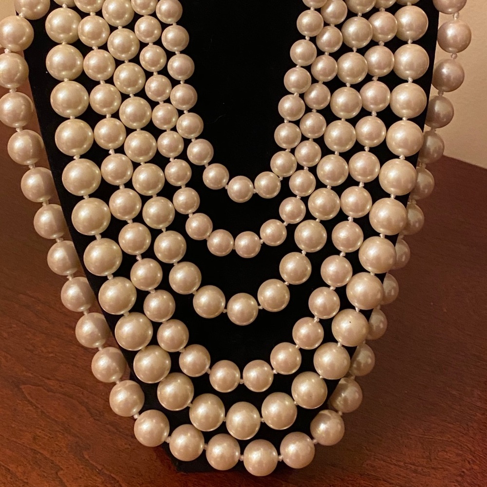 Multi-Strand Pearl Necklace
